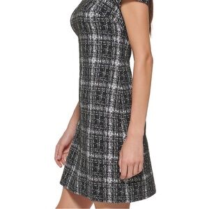 BNWT! Calvin Klein Plaid Ponte Sheath mini business/professional Dress
